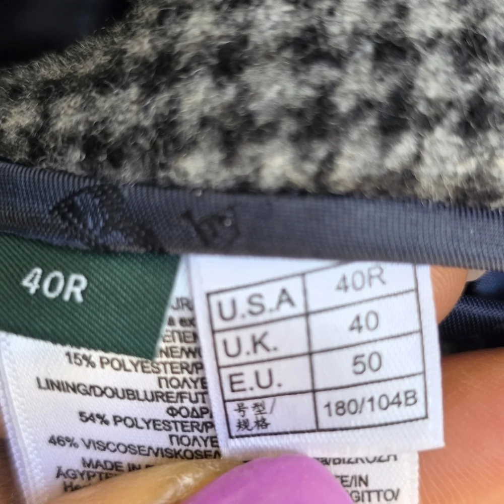 $495 B by Brooks Brothers Men's Plaid Wool Double-Face Overcoat Jacket Size 40R - Picture 5 of 13